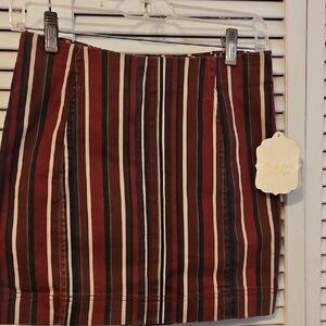 Altar'd State Red and Black Mini Pencil Skirt